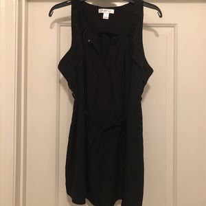 Black maternity sleeveless blouse